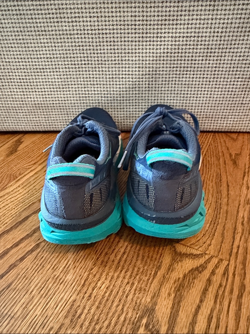 Hoka Navy and Teal Women's Running Sneakers - Picture 5 of 7
